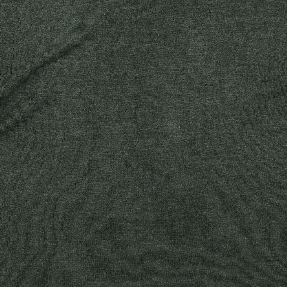 Peacocks Mens Green V-Neck Acrylic Pullover Jumper Size XL