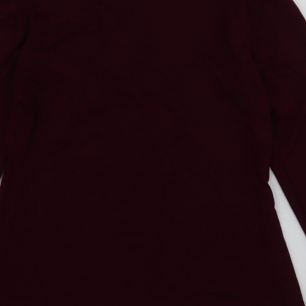 Womens UK Size 12 New Look Red Jersey T-Shirt