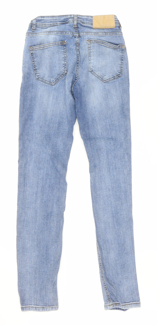Denim co Womens Blue Cotton Skinny Jeans Size 28 L31 in Regular Zip