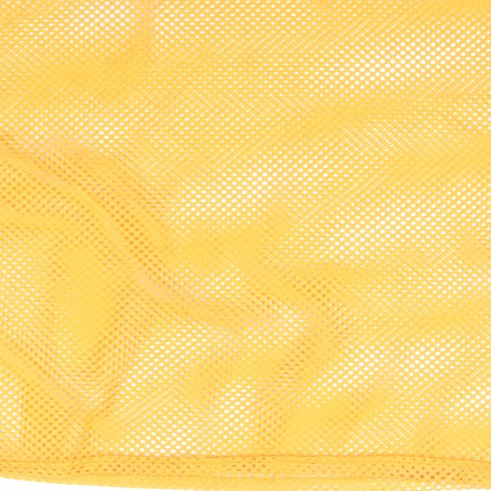 SheIn Womens Orange Polyester Basic T-Shirt Size L Round Neck