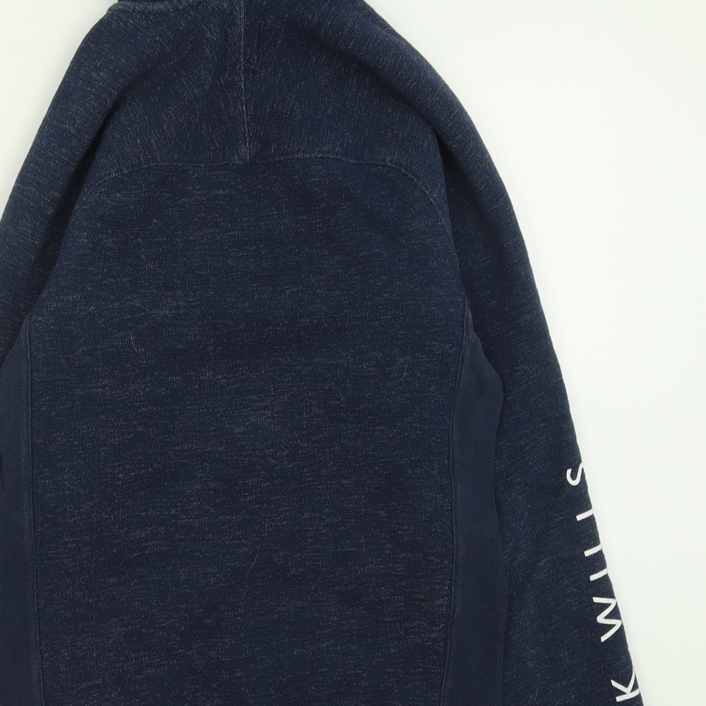 Mens UK Size XS Jack Wills Blue Full Zip Hoodie