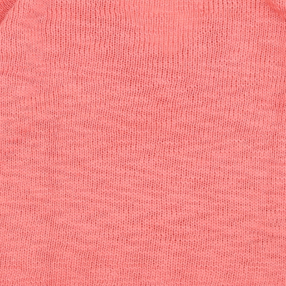 Womens UK Size M H&M Pink Pullover Jumper