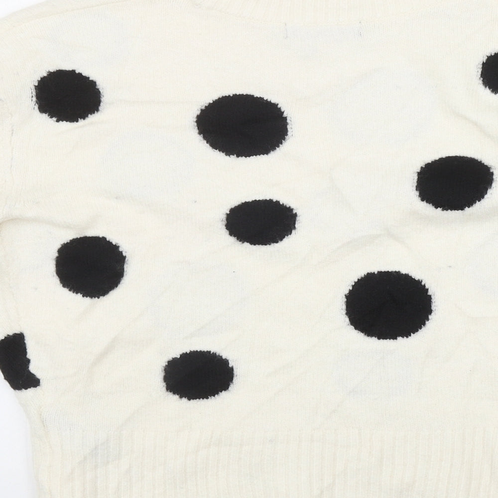Womens UK Size S Marks and Spencer Ivory Pullover Jumper