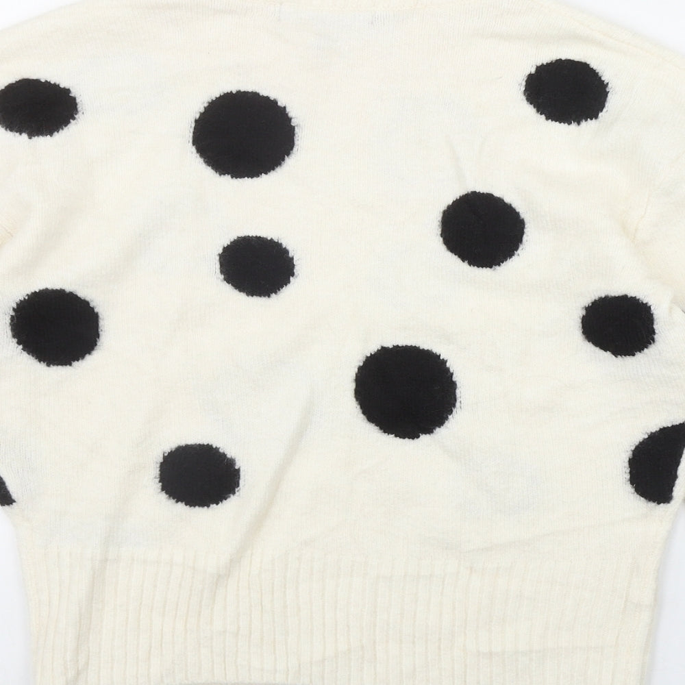 Womens UK Size S Marks and Spencer Ivory Pullover Jumper