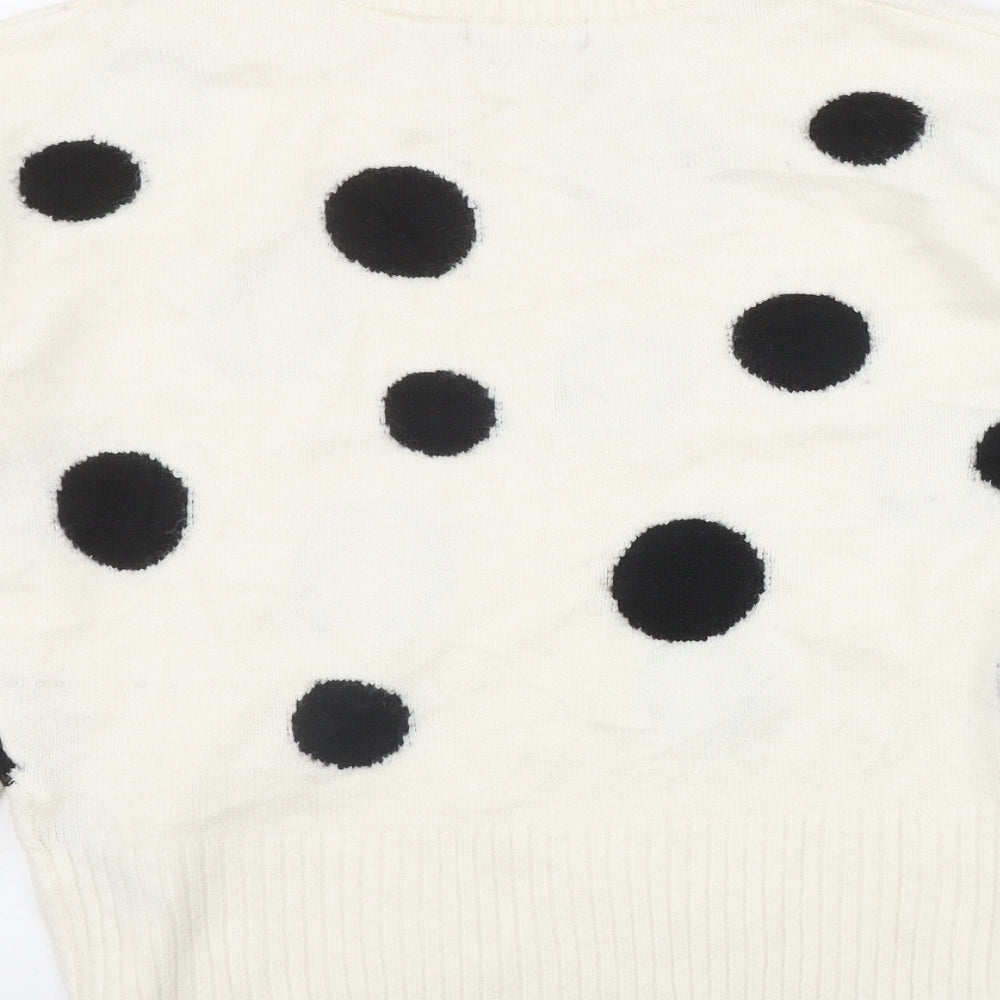 Womens UK Size M Marks and Spencer Ivory Pullover Jumper