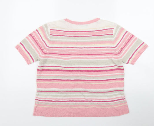 Womens UK Size M BM Pink Pullover Jumper