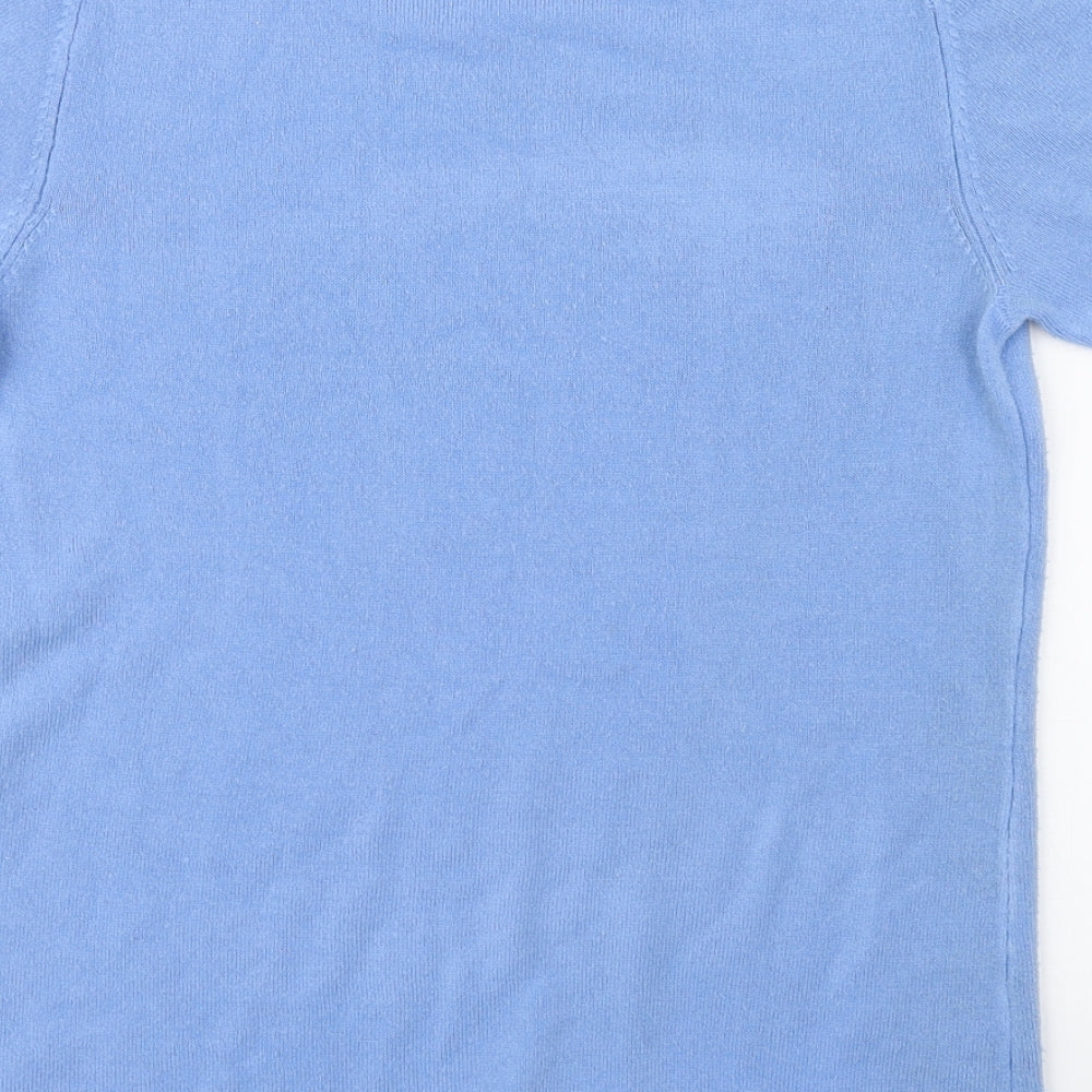 Womens UK Size 10 Papaya Blue Pullover Jumper