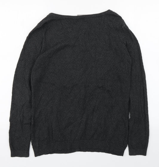 Womens UK Size M VERO MODA Grey Cardigan Jumper