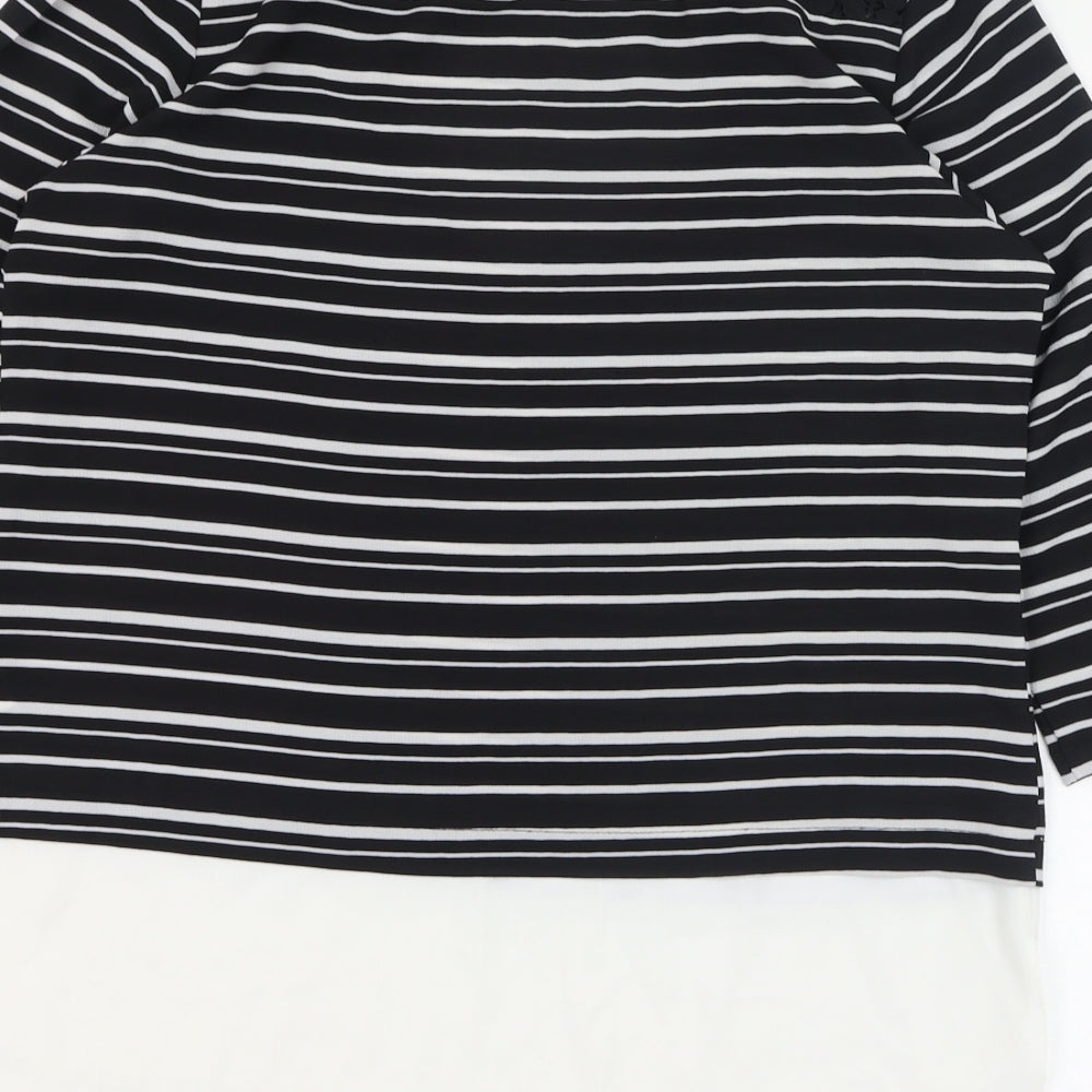Womens UK Size 10 Atmosphere Black Basic Blouse