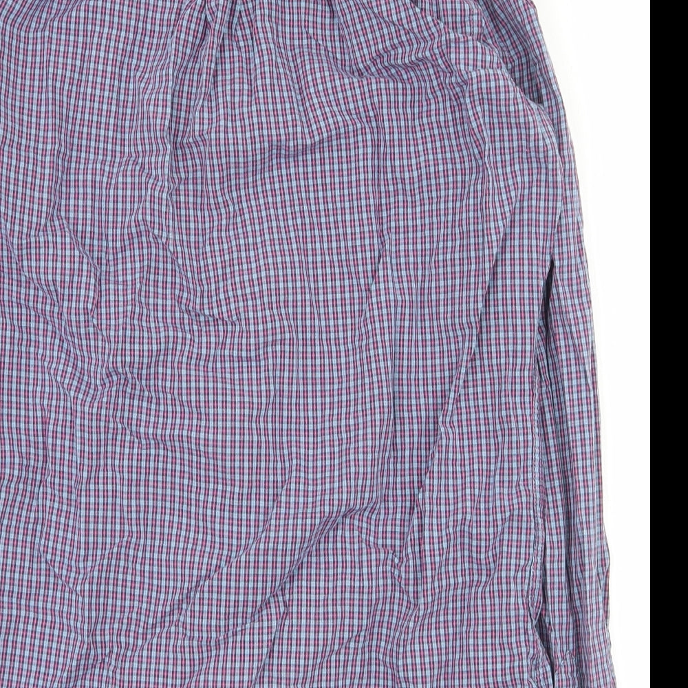 Mens UK Size S NEXT Blue Button-Up Long Sleeve Casual Shirt