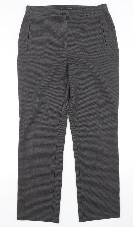 Womens UK Size 10 Marks and Spencer Slim Fit Grey Trousers
