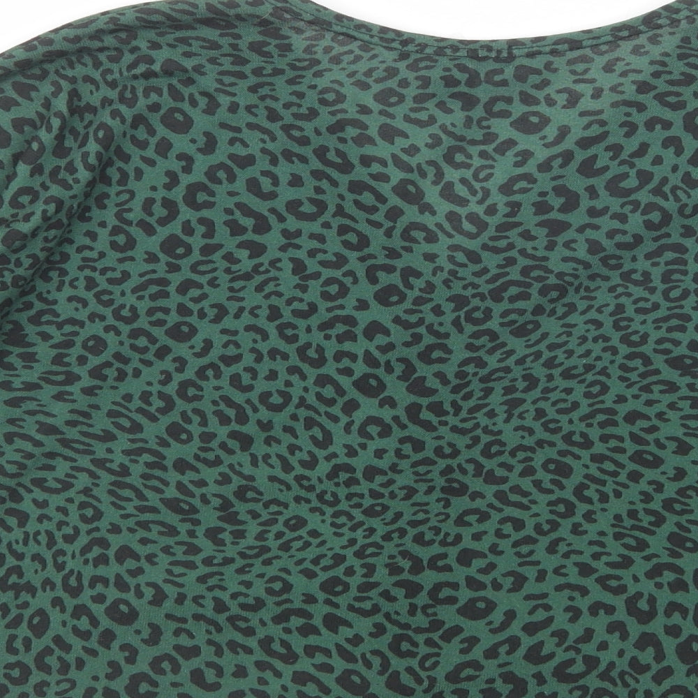Womens UK Size S New Look Green Basic Button-Up