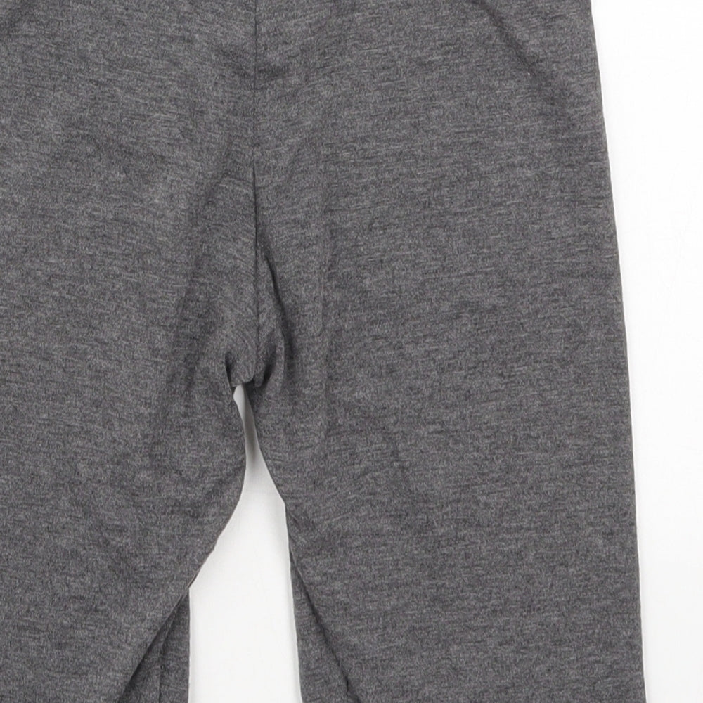 Brand and care label for I SAW IT FIRST women’s grey viscose biker shorts, size UK 8, 9-inch leg regular