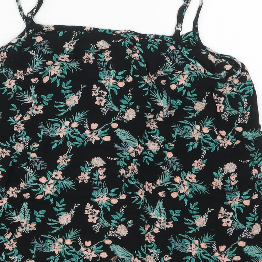 Womens UK Size 8 Dorothy Perkins Black Basic Tank