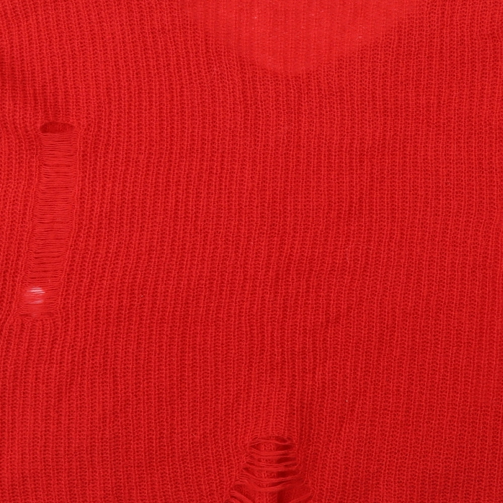 Womens UK Size 10 Atmosphere Red Pullover Jumper