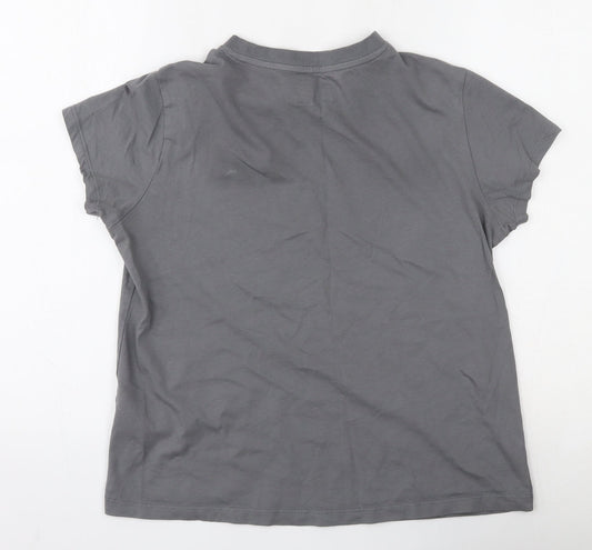 Primark Womens Grey 100% Cotton Jersey T-Shirt Size S Round Neck - Believe in yourself