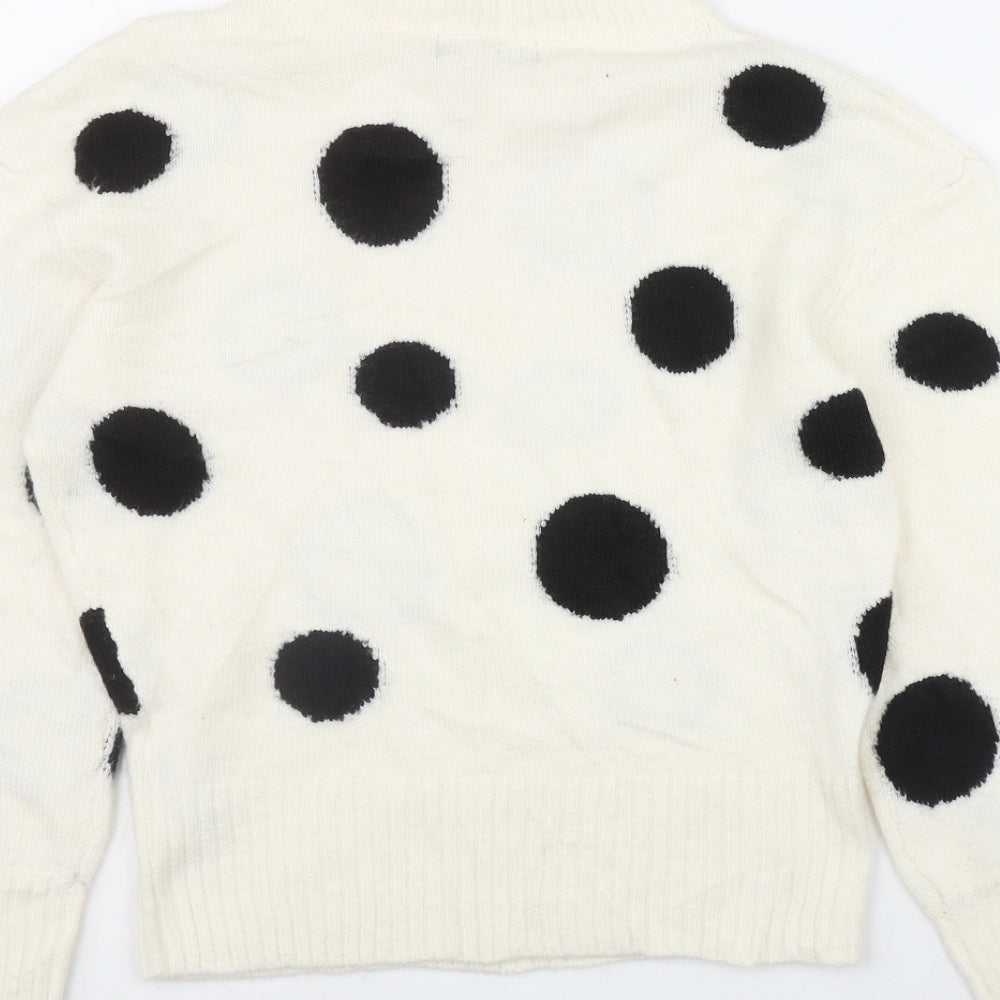 Womens UK Size XS Marks and Spencer Ivory Pullover Jumper