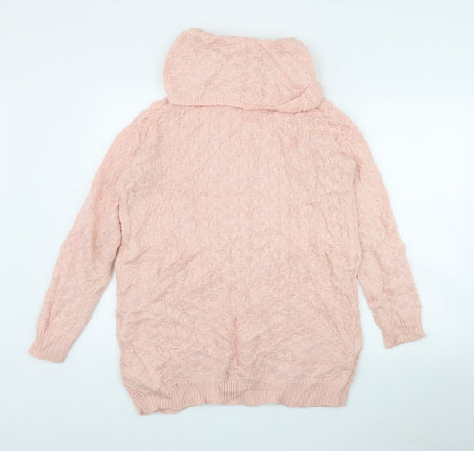 Womens UK Size XS H&M Pink Pullover Jumper