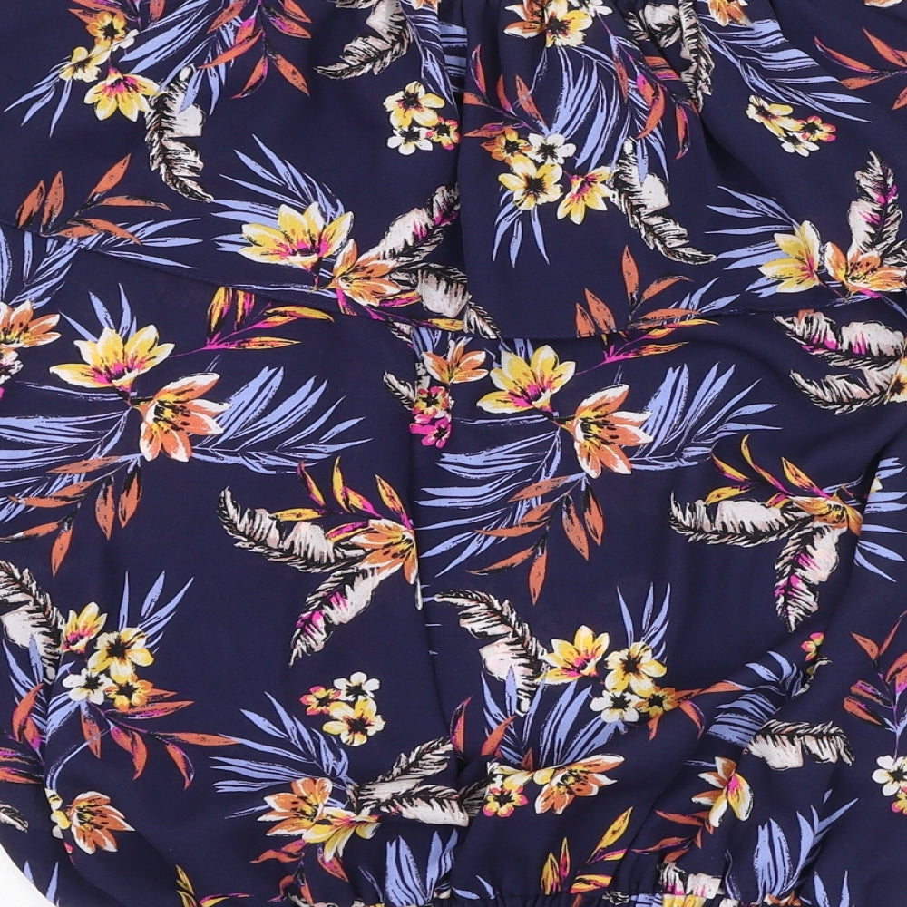 Womens UK Size Debenhams Blue Basic Blouse