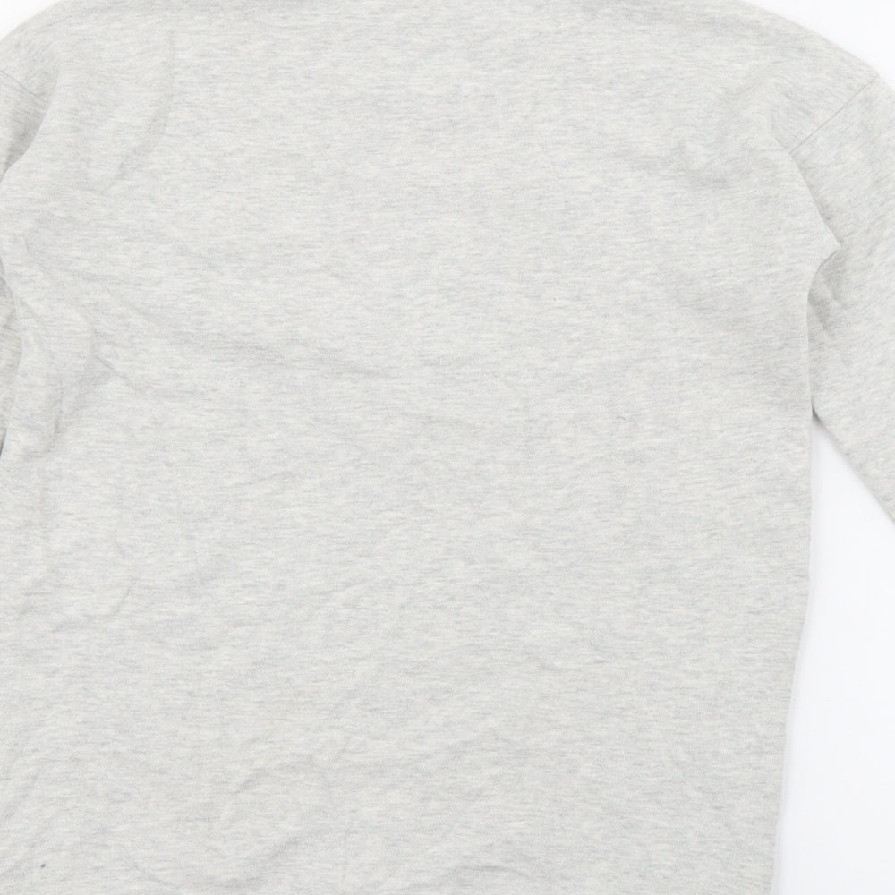 NEXT Girls Grey Cotton Pullover Sweatshirt Size 6 Years