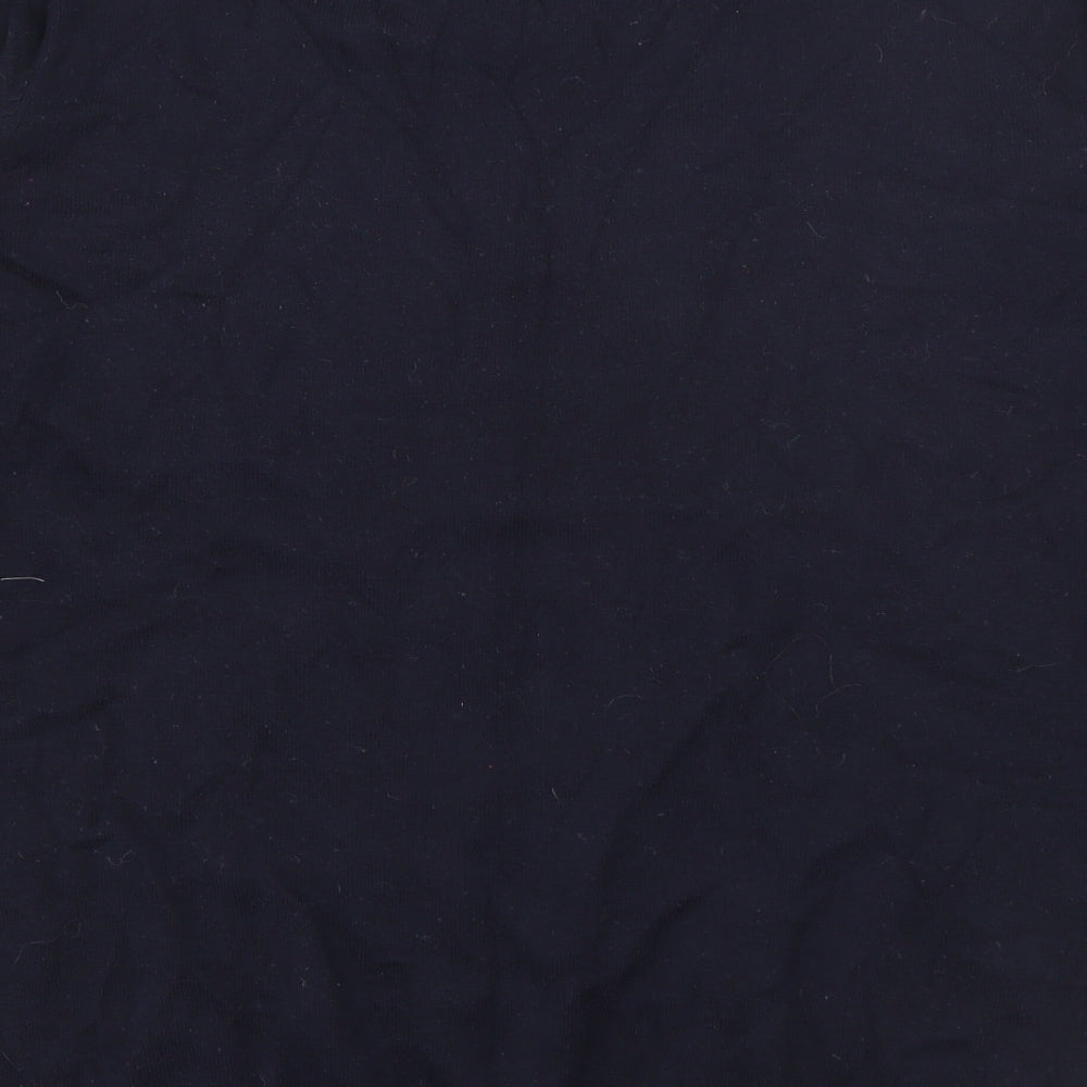 New Look Mens Blue V-Neck Cotton Pullover Jumper Size L