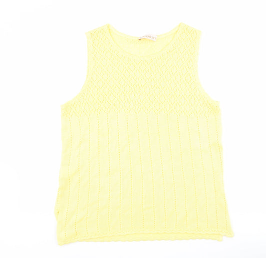 Womens UK Size 18 Daxon Yellow Tank