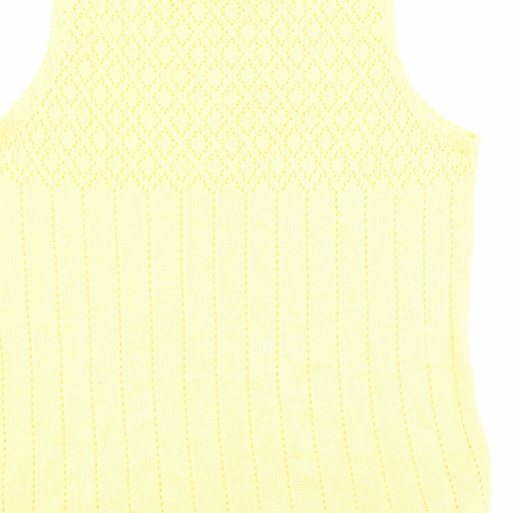 Womens UK Size 18 Daxon Yellow Tank