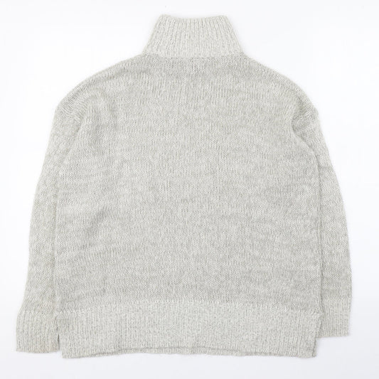 Womens UK Size S New Look Grey Pullover Jumper