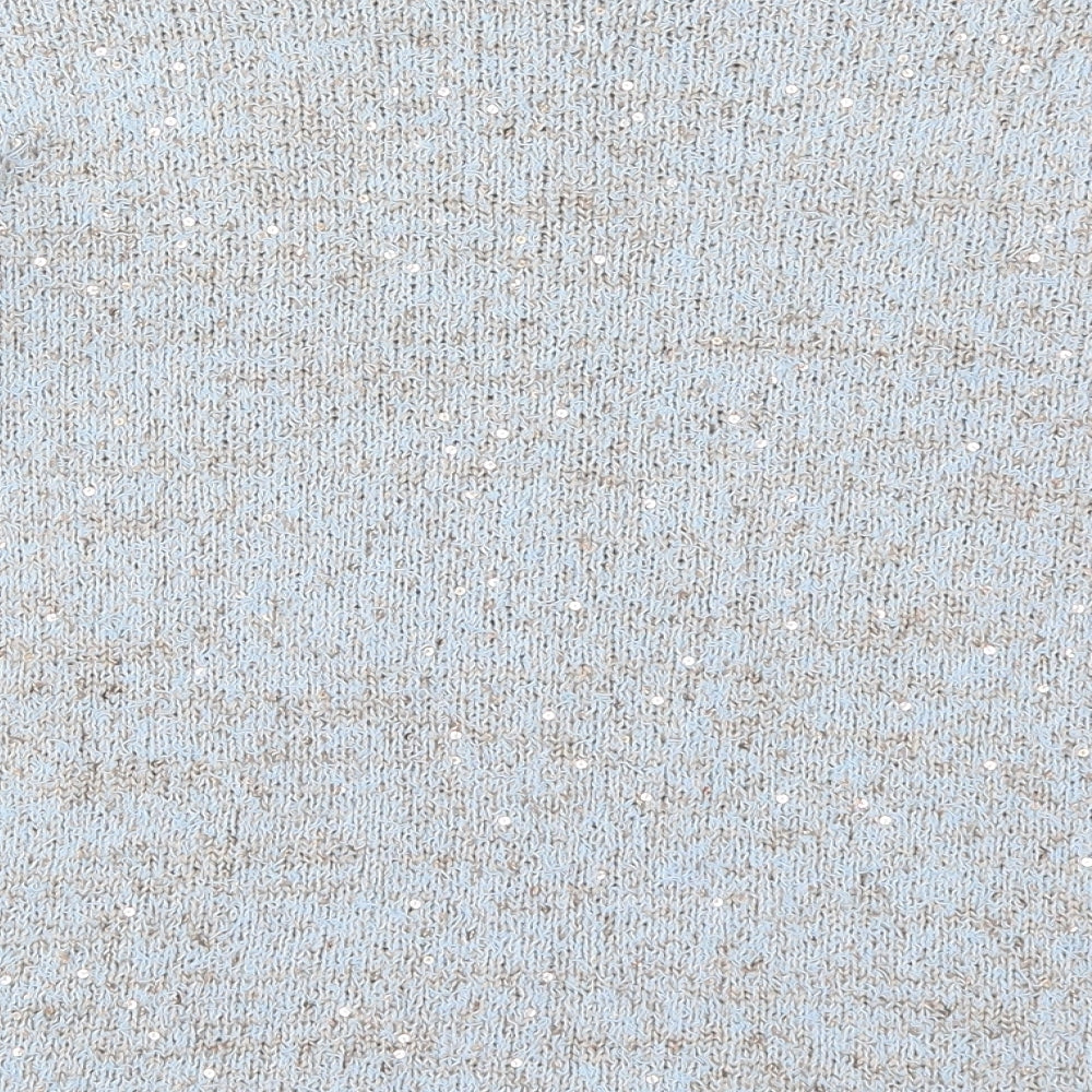 George Womens Blue Boat Neck Polyester Pullover Jumper Size 16