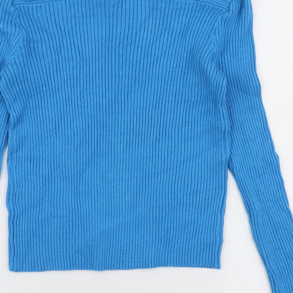 Womens UK Size M Warehouse Blue Pullover Jumper