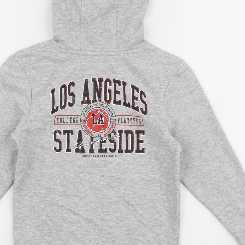 George Boys Grey Cotton Pullover Hoodie Size 7-8 Years Pullover - Los angeles