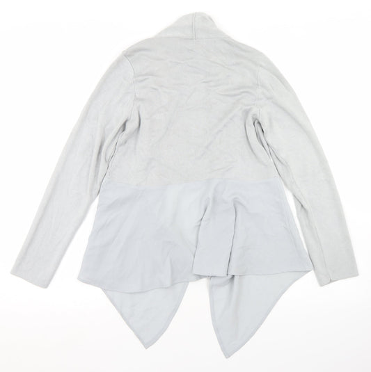 Marks and Spencer Womens Grey Collared Acrylic Cardigan Jumper Size 10