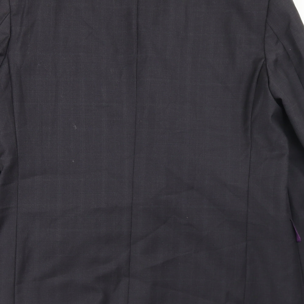 Mens UK Size 42 Impressions Regular Black Suit Jacket