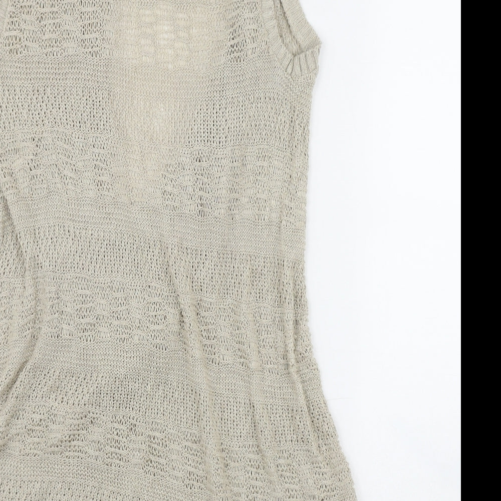Womens UK Size 10 Evie Beige Cardigan Jumper
