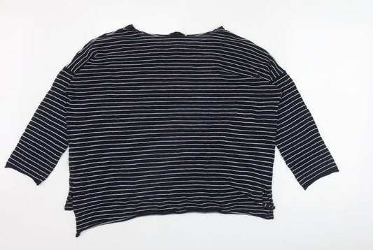 Womens UK Size S Zara Blue Pullover Jumper