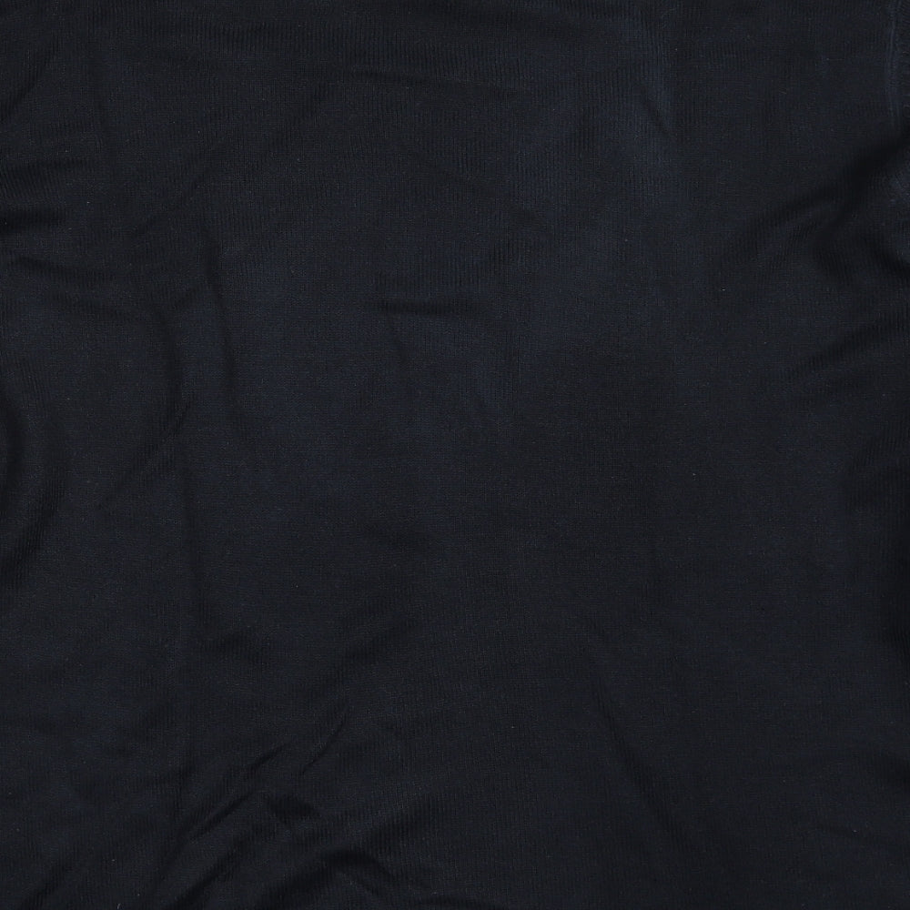 Burton Mens Blue Crew Neck Striped Acrylic Pullover Jumper Size L