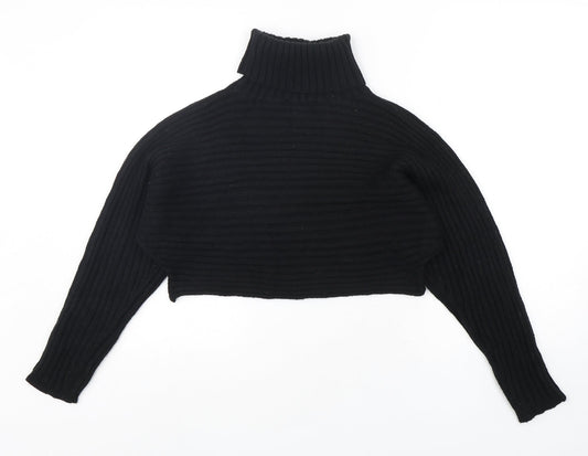 Womens UK Size S New Look Black Pullover Jumper