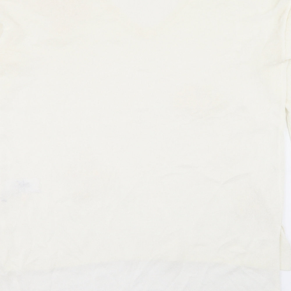 Womens UK Size 12 NEXT White Pullover Jumper