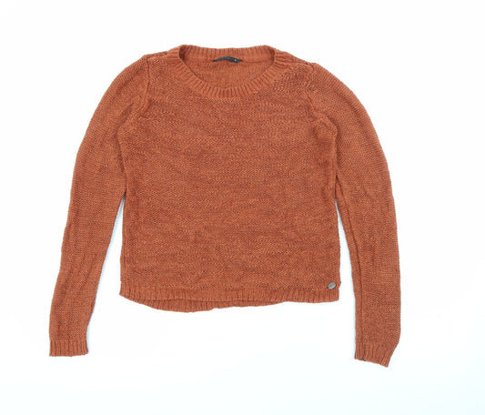 Womens UK Size S Only Brown Pullover Jumper