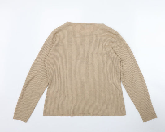 Womens UK Size M Bonmarché Beige Pullover Jumper