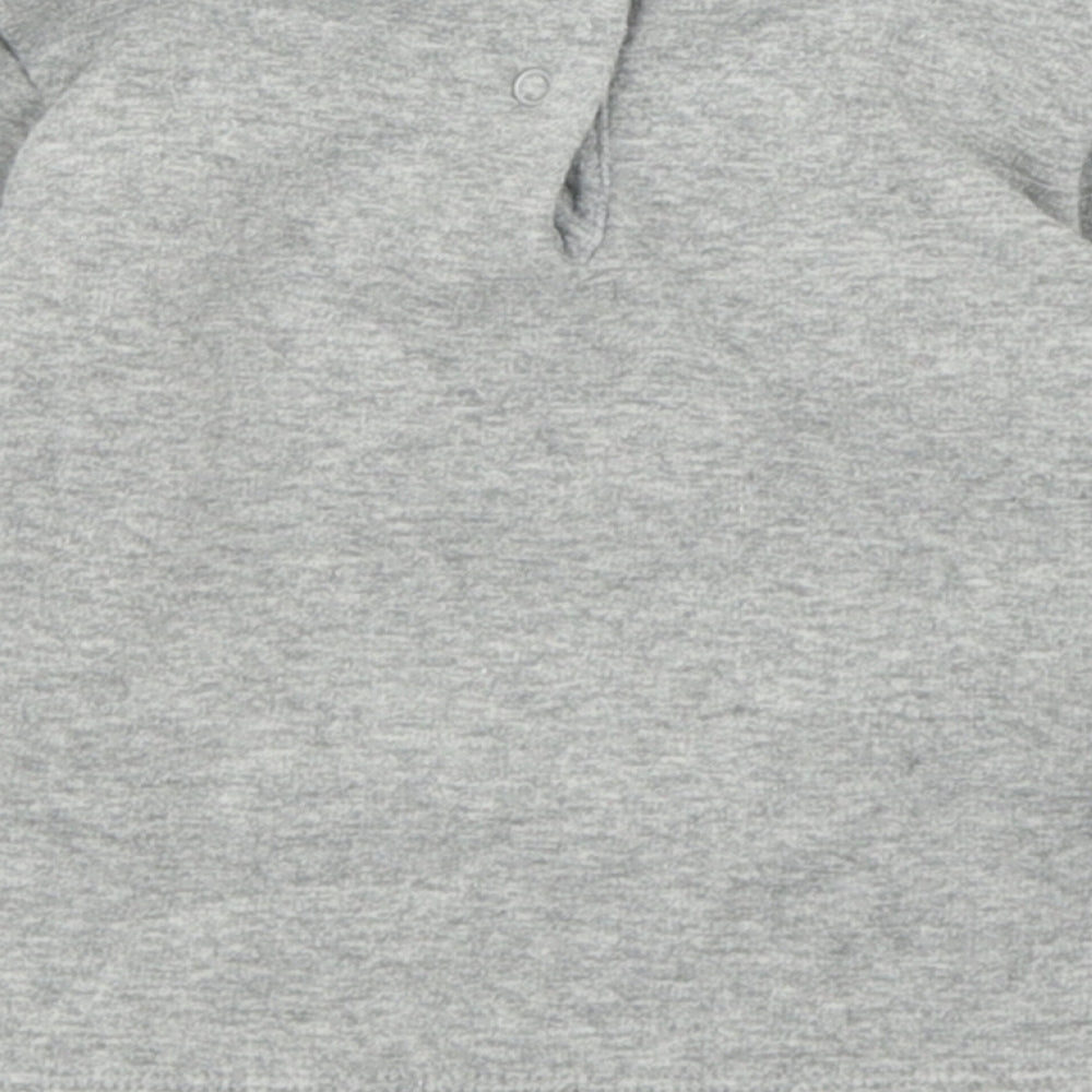 Gap Baby Grey Cotton Pullover Jumper Size 6-9 Months Button - Polar Bear