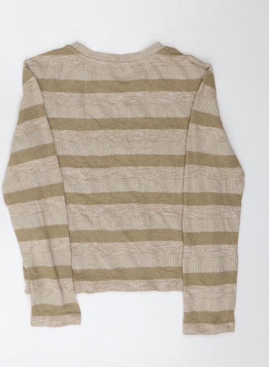 Womens UK Size 8 Marks and Spencer Beige Pullover Sweatshirt