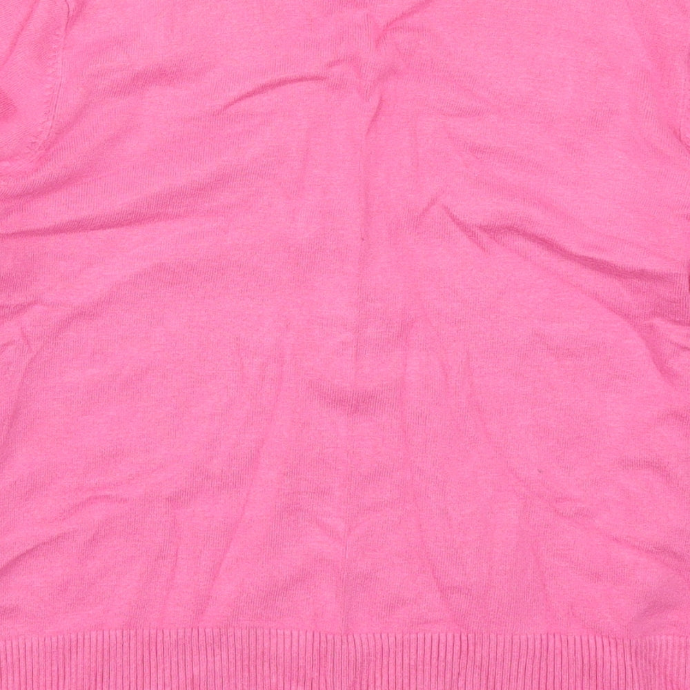 Womens UK Size 12 Spirit Pink Cardigan Jumper