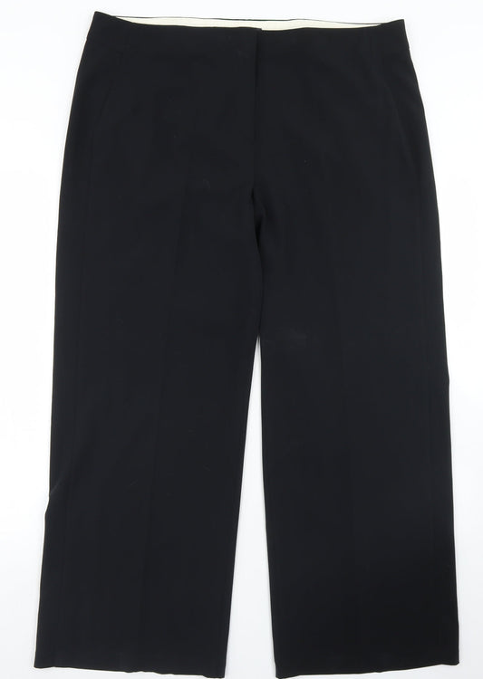 Womens UK Size 38 in Marks and Spencer Regular Fit Dress Pants Black Trousers