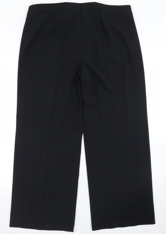 Womens UK Size 38 in Marks and Spencer Regular Fit Dress Pants Black Trousers