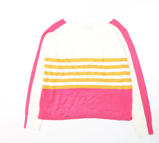 Womens UK Size 12 NEXT White Pullover Jumper