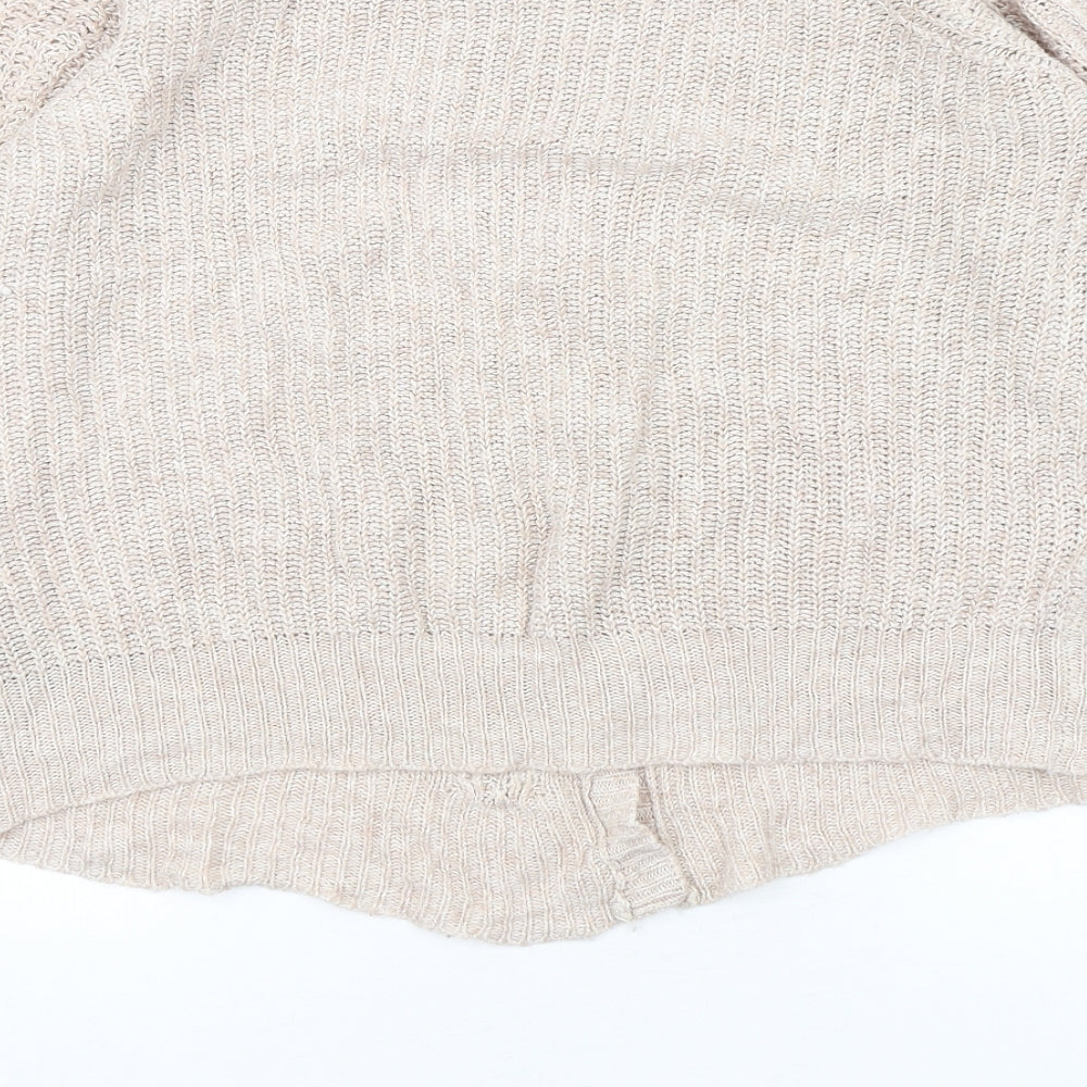 Womens UK Size 16 Debenhams Beige Cardigan Jumper