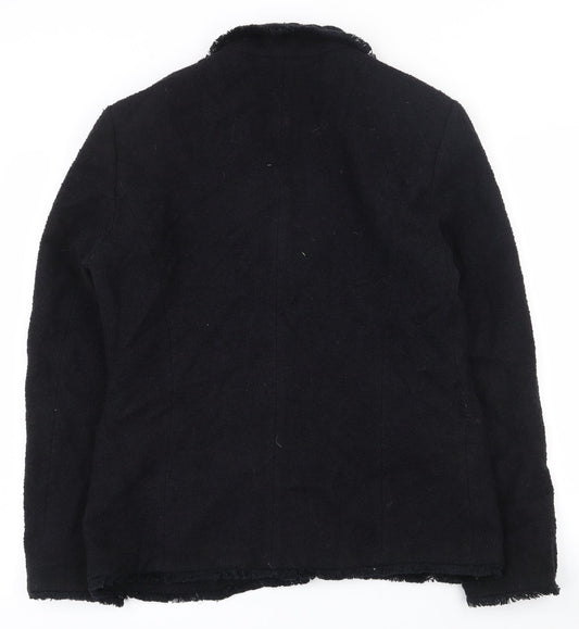 Back view of Gerry Weber women’s black jacket, size UK 12, button