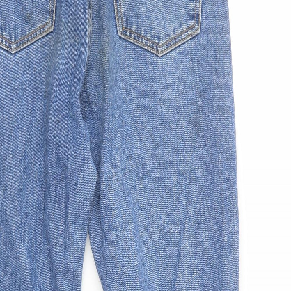 SheIn Womens Blue Cotton Tapered Jeans Size XS L27 in Regular Button