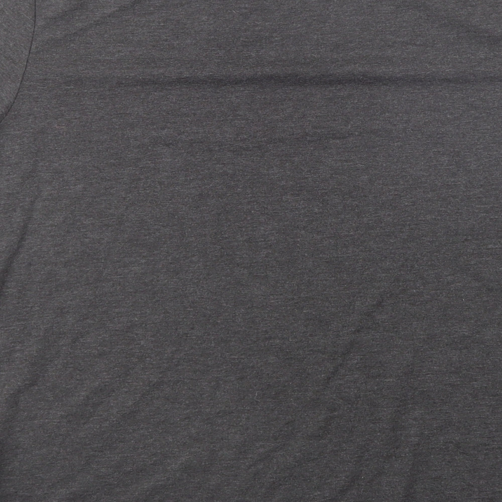 Primark Womens Grey Cotton Basic T-Shirt Size 14 Crew Neck